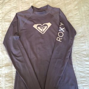 Purple Roxy Rash Guard